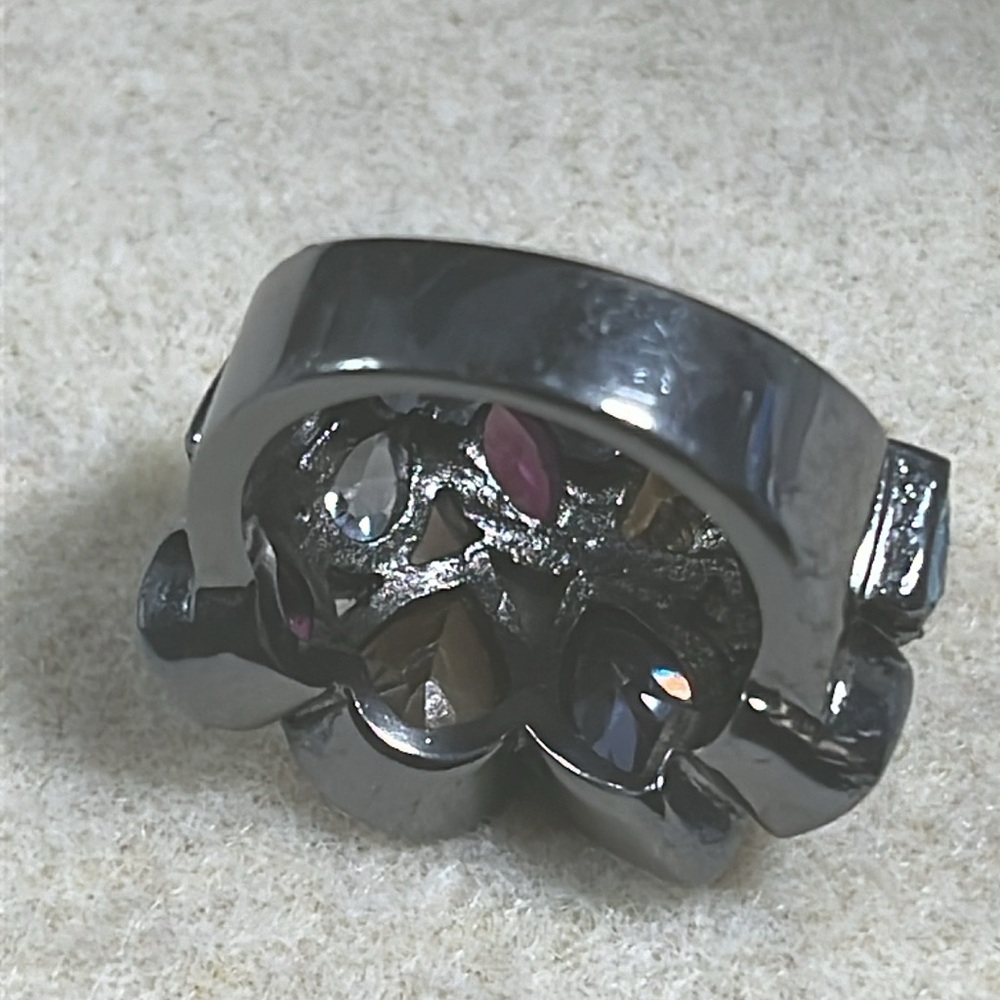Multi crystals ring - Picture 2 of 3
